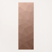 Mocha Brown geometrisch Mesh modernes Muster Yogamatte (Vorderseite)