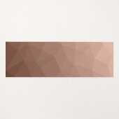 Mocha Brown geometrisch Mesh modernes Muster Yogamatte (Vorderseite (Horizontal))