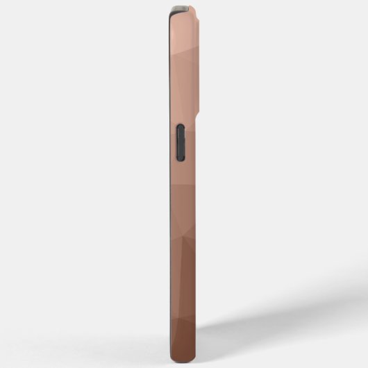 Mocha Brown geometrisches Maschenmuster Monogram Case-Mate iPhone Hülle (Rückseite / Rechts)