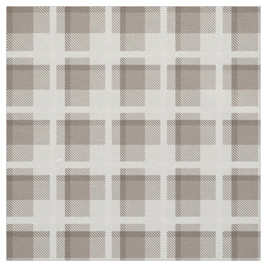 Mocha Brown Gingham buffalo plaid check  Stoff (Muster)