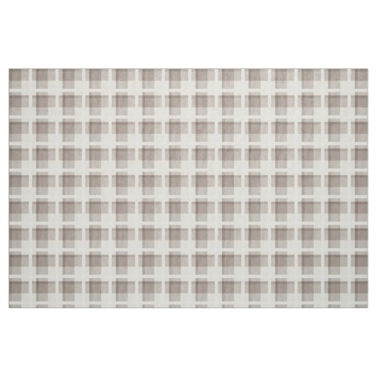 Mocha Brown Gingham buffalo plaid check  Stoff (Fat Quarter (45,7 x 55,9 cm))