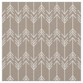 Mocha Brown Herringbone Arrows Stoff (Nahaufnahme)