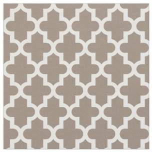 Mocha Brown marokkanische Print Stoff
