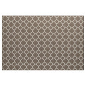 Mocha Brown Modern Quatrefolie Grosses Format Stoff (Yard (91,4 cm))