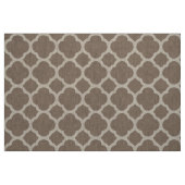 Mocha Brown Modern Quatrefolie Grosses Format Stoff (Fat Quarter (45,7 x 55,9 cm))