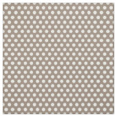 Mocha Brown Polka Dots Stoff (Muster)