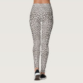 Mocha Brown Soft Animal Print Women's Leggings (Rückseite)