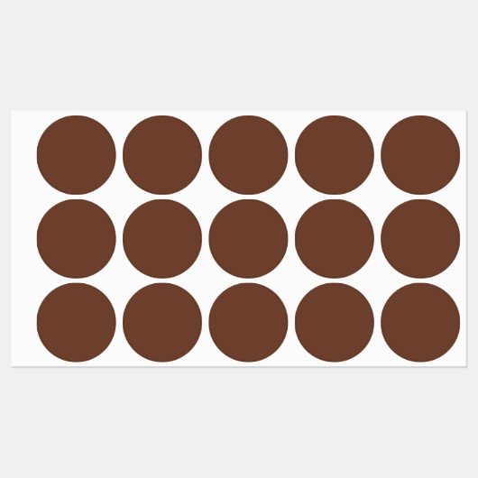 Mocha Brown Solid Color | Classic | Elegant Etiketten (Blatt)