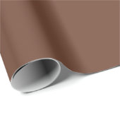 Mocha Brown Solid Color | Classic | elegant Geschenkpapier (Rolleneckpunkt)