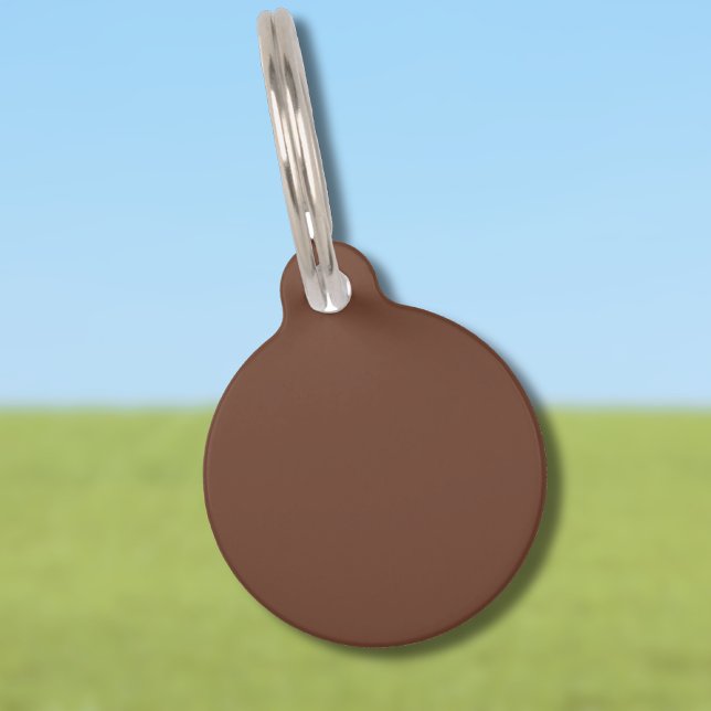 Mocha Brown Solid Color | Classic | elegant Haustiermarke (Von Creator hochgeladen)