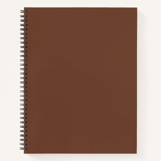 Mocha Brown Solid Color | Classic | elegant Notizblock (Vorderseite)