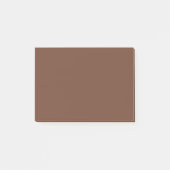 Mocha Brown Solid Color | Classic | elegant Post-it Klebezettel (Vorderseite)