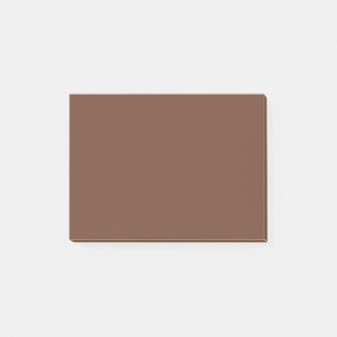Mocha Brown Solid Color Classic elegant Post-it Klebezettel