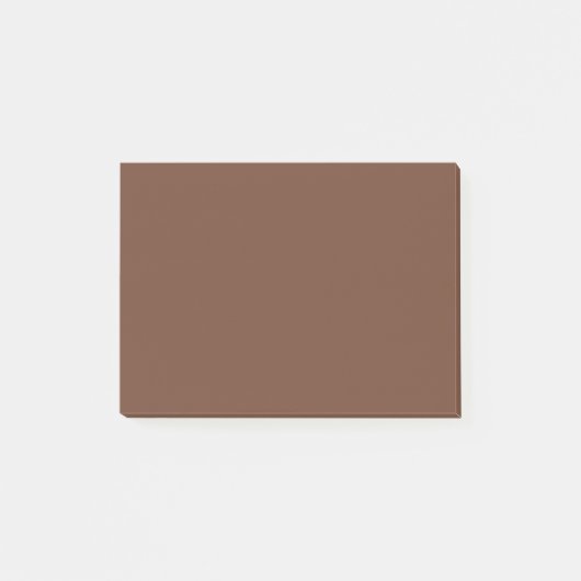 Mocha Brown Solid Color | Classic | elegant Post-it Klebezettel (Vorderseite)
