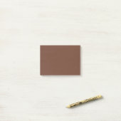 Mocha Brown Solid Color | Classic | elegant Post-it Klebezettel (Auf Schreibtisch)