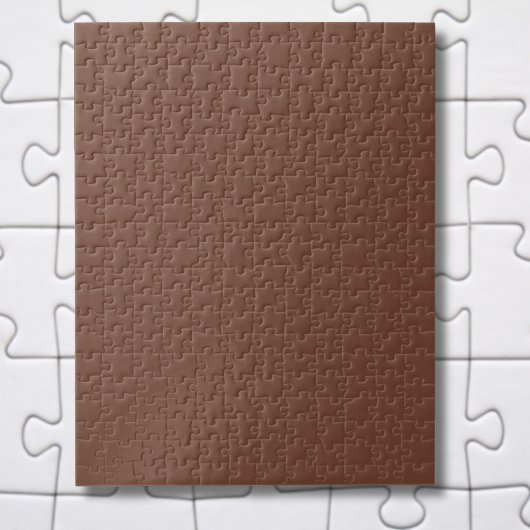 Mocha Brown Solid Color | Classic | elegant Puzzle