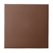 Mocha Brown Solid Color | Klassisches Elegant Fliese (Vorderseite)