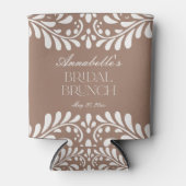 Mocha Brown Talavera Spanish Fiesta Bridal Brunch Dosenkühler (Vorderseite)