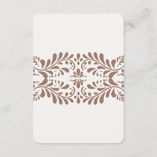 Mocha Brown Talavera Tile Books for baby Insert (Rückseite)