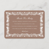 Mocha Brown Talavera Tile Books for baby Insert (Vorderseite)