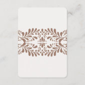 Mocha Brown Talavera Tile Details Card Einlegen Begleitkarte (Rückseite)