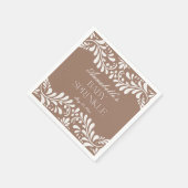 Mocha Brown Talavera Tile Fiesta Baby Sprinkle Serviette (Ecke)