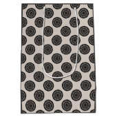 Mocha Brown Taupe Mocha Mittlere Geschenktüte (Rückseite)