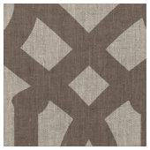 Mocha Brown Trellis Large Scale Stoff (Nahaufnahme)