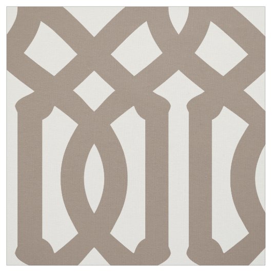 Mocha Brown Trellis Large Scale Stoff (Muster)