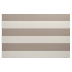 Mocha Brown und Beige breite Streifen groß Stoff