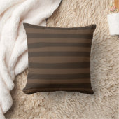 Mocha Brown Whimsical Funky Stripes Moderner Chic Kissen (Decke)