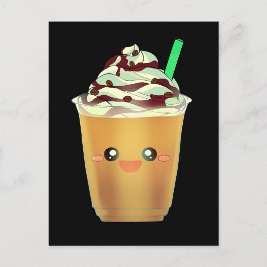 Mocha Coffee Frappe Postkarte (Vorderseite)