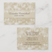 Mocha Cream Bokeh Event Plane Business Cards Visitenkarte (Vorne/Hinten)