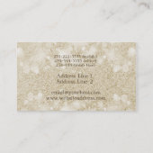 Mocha Cream Bokeh Event Plane Business Cards Visitenkarte (Rückseite)