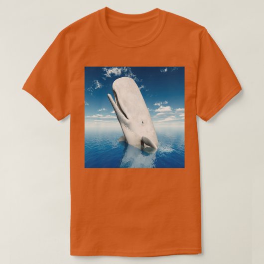 Mocha Dick Sperm Whale White Whale T-Shirt (Design vorne)