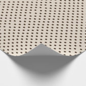 Mocha Dot Bliss Geschenkpapier (Ecke)