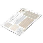 Mocha Dreamy Custom Weekly Organisation Notizblock (angewinkelt)