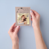 Mocha-Foto-Abschlussfeier Budget Save the Date Flyer (Gruppe)