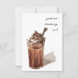 Mocha Frappe Aquarellkarte