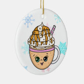 Mocha Frappuccino Kaffee mit gepökelter Creme Keramik Ornament (Rechts)