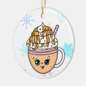 Mocha Frappuccino Kaffee mit gepökelter Creme Keramik Ornament (Links)