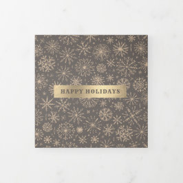 Mocha Gold Holiday Multi Foto Tri-Fold Card Dreifach Gefaltete Ankündigung