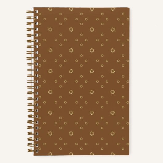 Mocha | Golden Zinnia Sun Notizblock (Vorderseite)