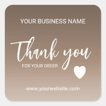 Mocha-Gradient Geschäfts-Dankeschön 