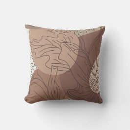 Mocha Hibiskus Botanische Harmonie für Set Kissen