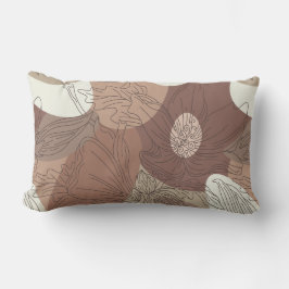 Mocha Hibiskus Botanische Harmonie Lendenkissen