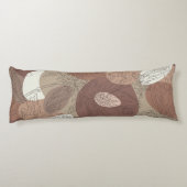 Mocha Hibiskus Botanische Harmonie Seitenschläferkissen (Rückseite)