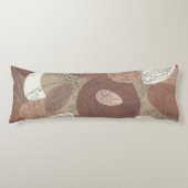 Mocha Hibiskus Botanische Harmonie Seitenschläferkissen (Vorderseite)