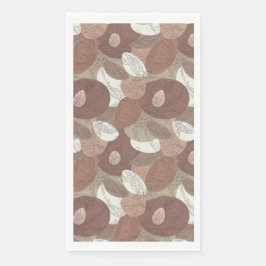 Mocha Hibiskus Botanische Harmonie Vorhang Serviette