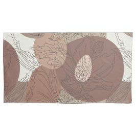 Mocha Hibiskus Botanische Harmonische Königsgröße Kissenbezug